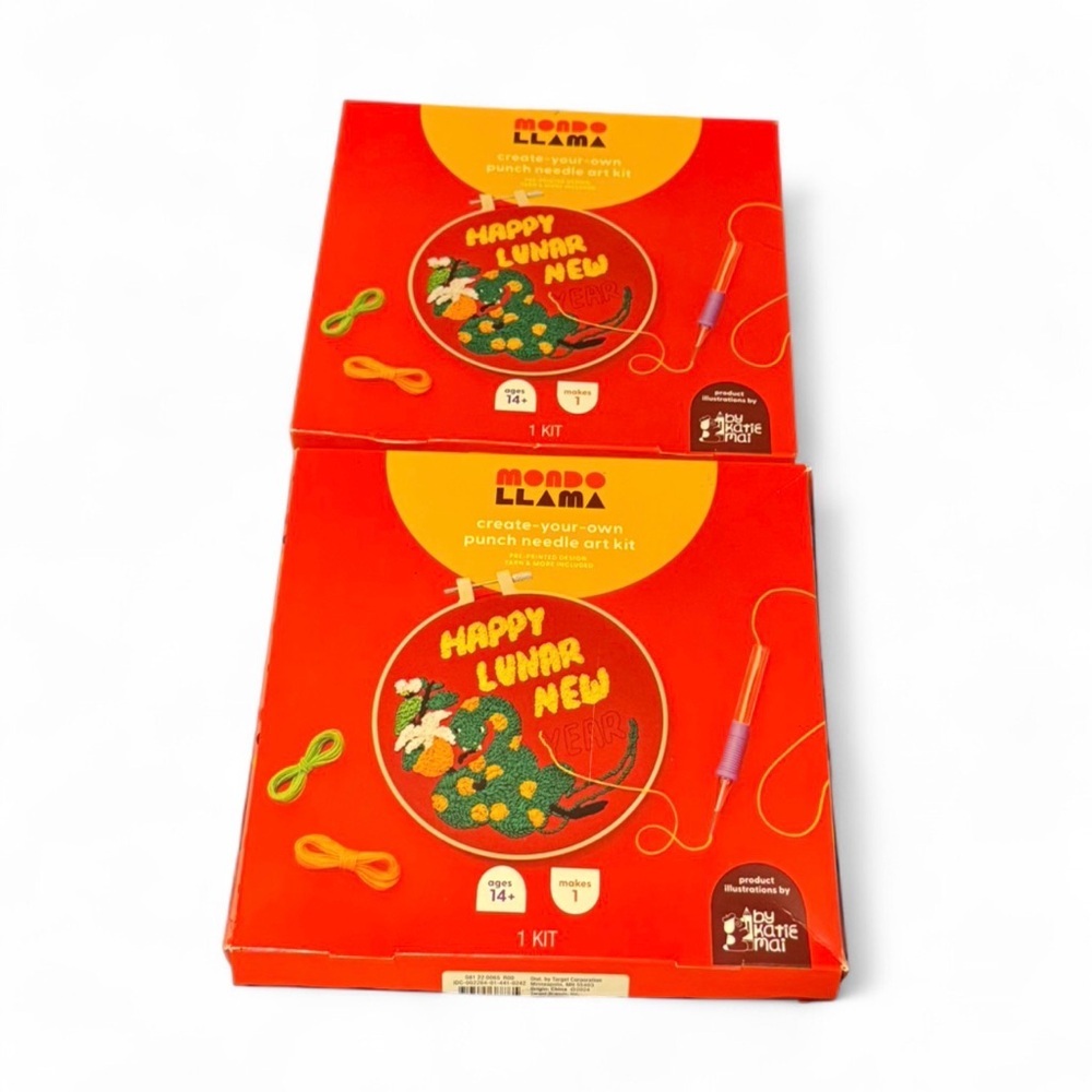 2box of Mono Llama Lunar New Year Punch Needle Art Kit